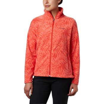 Columbia Fast Trek Light Printed Full-Zip, Chamarras Rojos Para Mujer | 950634-FZC